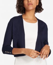 Tommy Hilfiger Button Sleeve Cardigan   Reviews - Sweaters - Women - Macy s at Macys